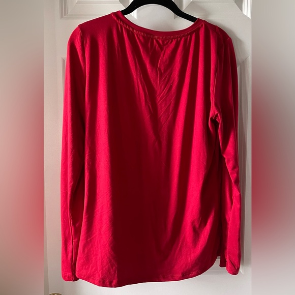Women’s Urban Diction Long Sleeve Red Top, XL - Picture 2 of 2